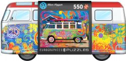 EUROGRAPHICS CASSE-TÊTE 500 PIÈCES DANS UNE BOÎTE SILHOUETTE EN MÉTAL - VOLKSWAGEN WAVE HOPPER